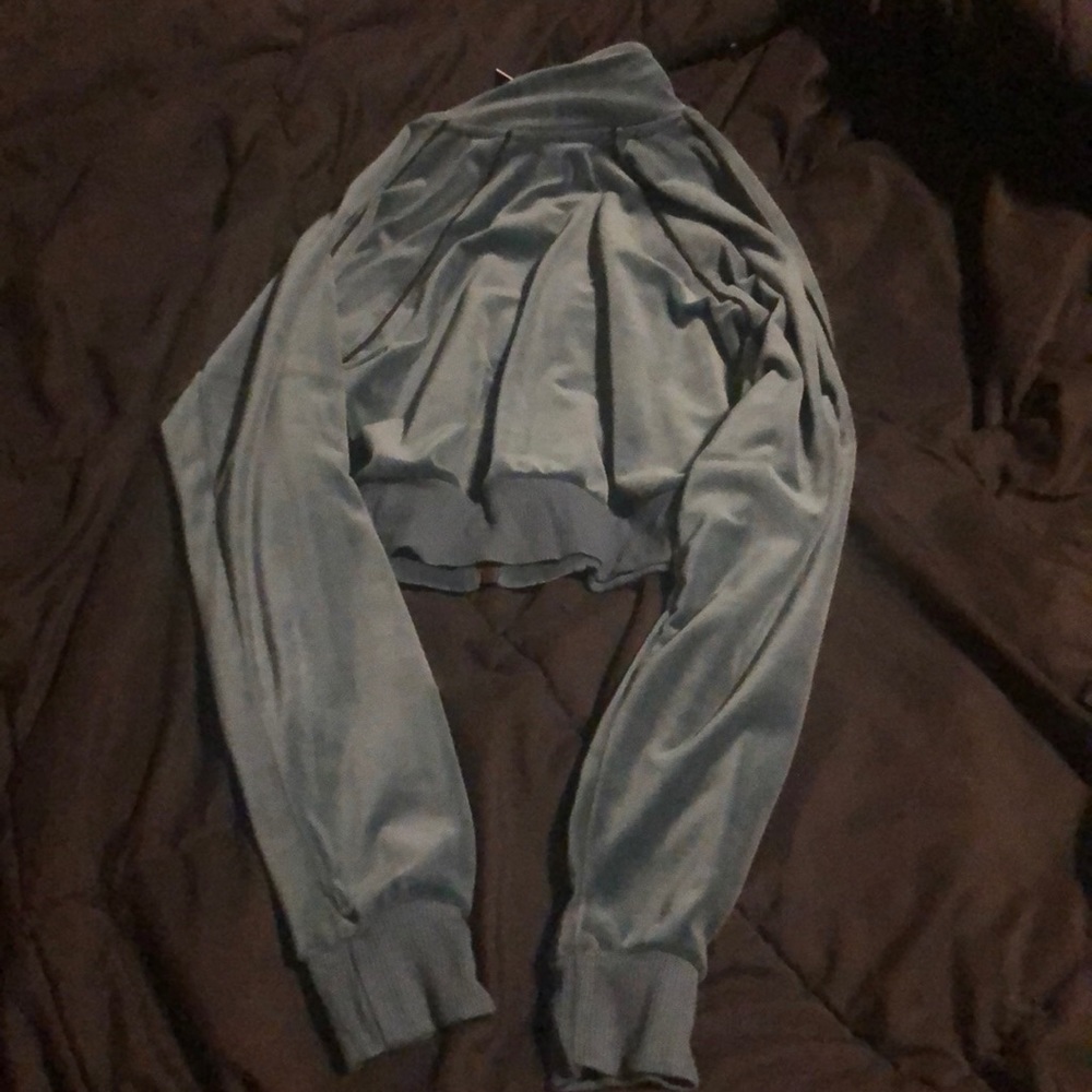 Brand New With Tags Fashion Nova Crop Green Jacket - Picture 7 of 8